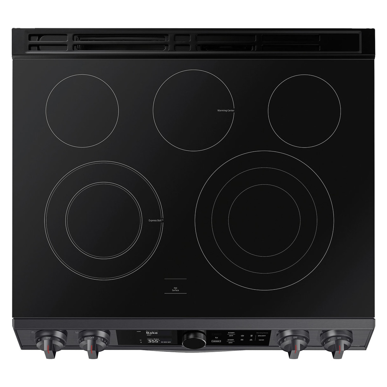 Samsung 6.3 cu. ft. Samsung Flex Duo Front Control Slide-in Electric Range with Smart Dial & Air Fry - Black Stainless Steel