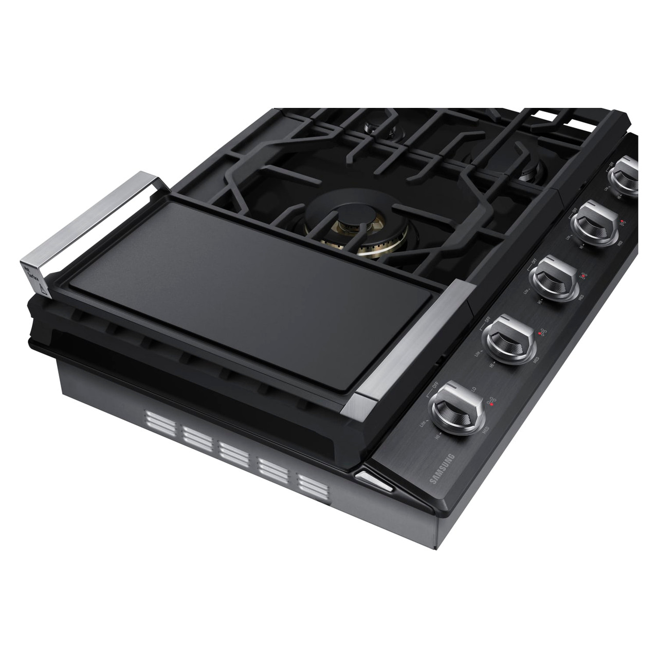 Samsung 36”, 5 Burner Cooktop in Fingerprint Resistant Black Stainless Steel