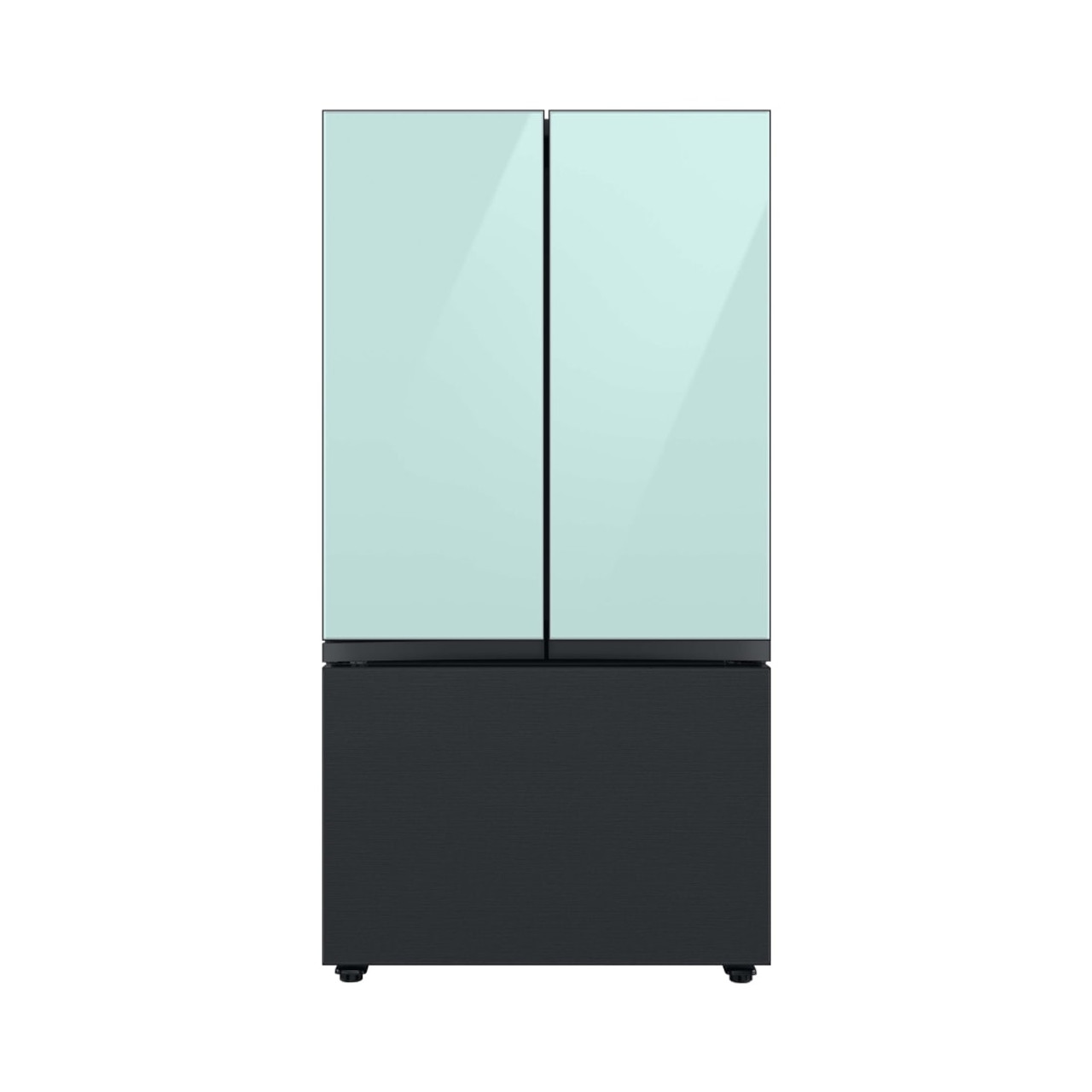 Samsung BESPOKE 3-Door French Door Top Panel  in Morning Blue Glass