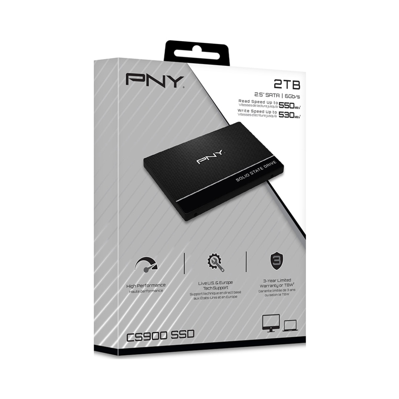 PNY CS900 2TB SATAIII SATAII Internal Solid State Drive (SSD)