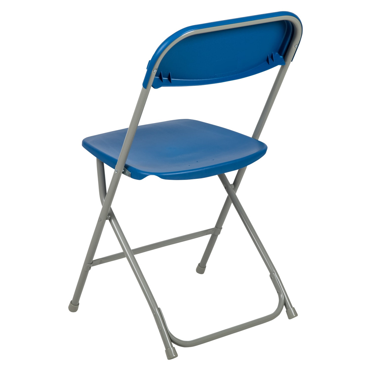 Hercules  Series Plastic Folding Chair - Blue - 10 Pack 650LB Weight Capacity Comfortable Event Chair-Lightweight Folding Chair