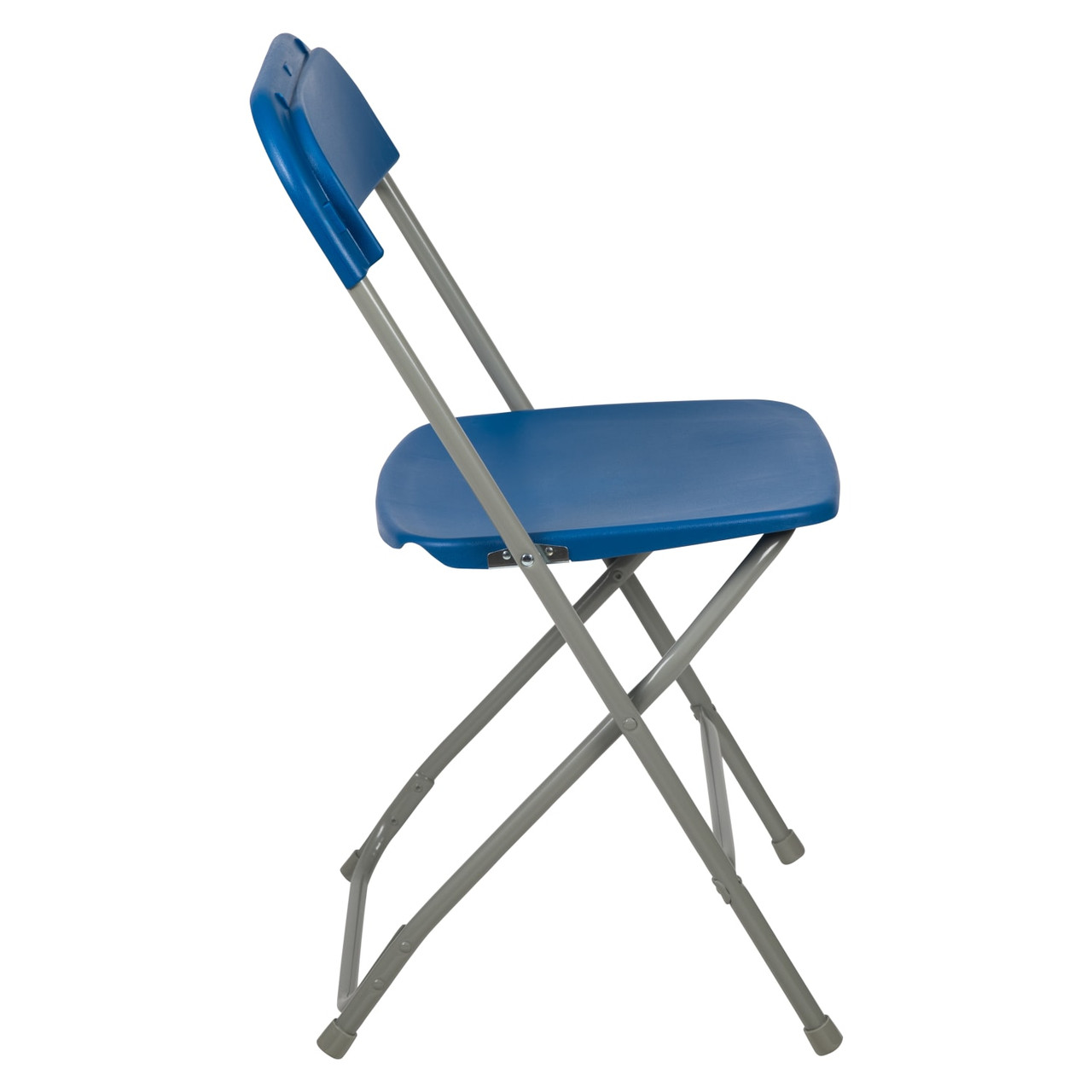 Hercules  Series Plastic Folding Chair - Blue - 10 Pack Comfortable Event Chair-Lightweight Folding Chair