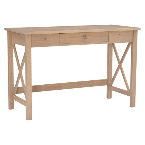 Linlew Collection Driftwood Laptop Desk - Silo Angled View