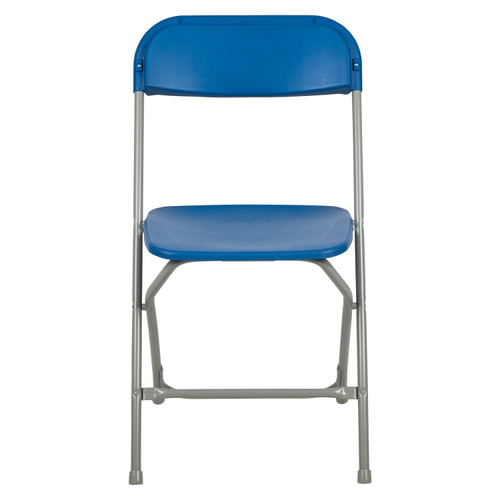 Hercules‚™ Series Plastic Folding Chair - Blue - 650LB Weight Capacity Comfortable Event Chair - Lightweight Folding Chair
