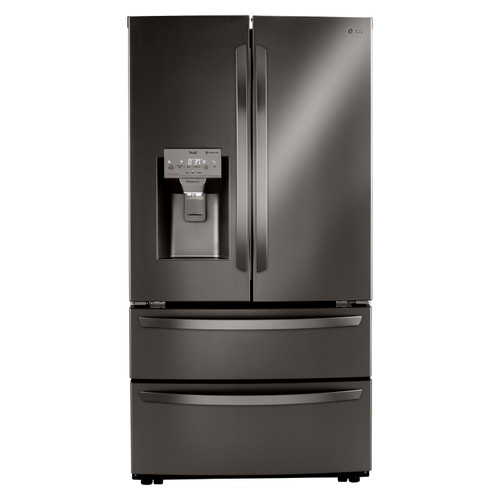 LG 22 cu. ft. Smart Counter Depth Double Freezer Refrigerator with Craft Ice - LRMXC2206D