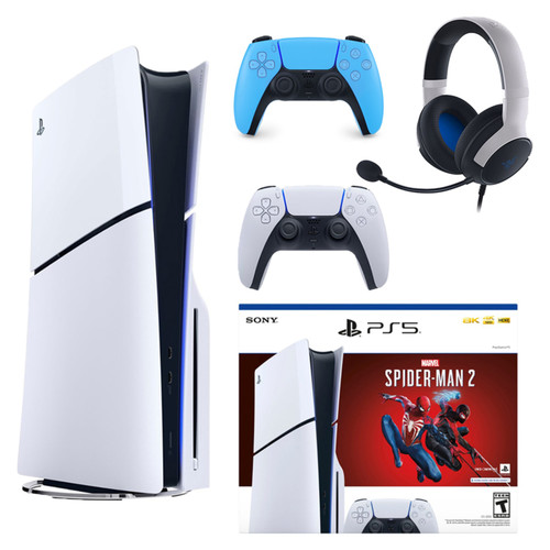 Sony PlayStation 5 Spiderman 2 Slim PS5 Bundle -  Bundle Silo Image