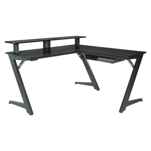 Apex Black Gaming Desk - Front Facing Silo