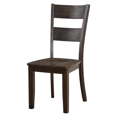 Triad Dark Oak Side Chair - Left Angle View