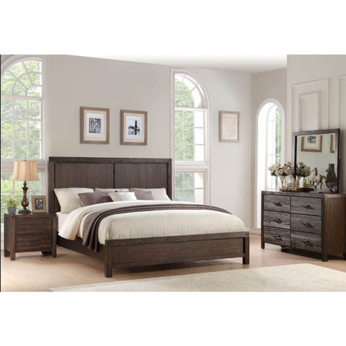 Jamestown Collection Queen 3pc Bedroom Set Bed, Dresser & Mirror - Lifestyle Image