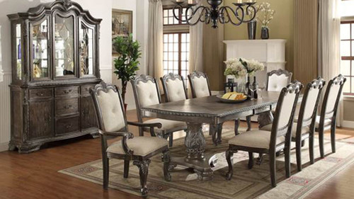 Alexandria Antique Dining - Dining Table & 4 Side Chairs - Benefit Image