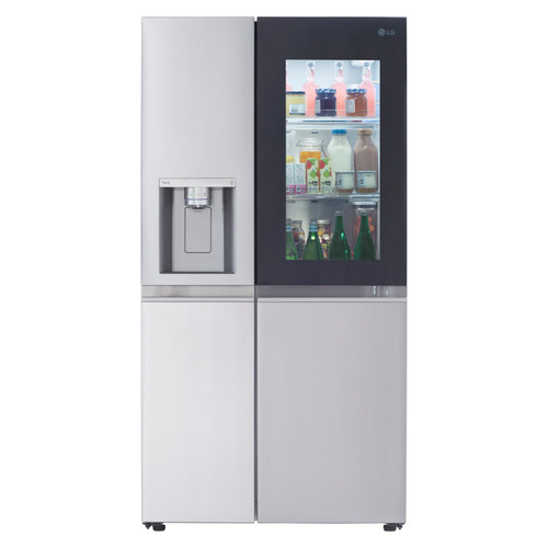 LG 23 cu. ft. Side-by-Side Instaview Counter-Depth Refrigerator in Stainless Steel - LRSOC2306S
