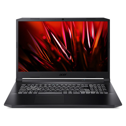 Acer Nitro 5 AN517-41-R7FP Gaming Laptop, AMD Ryzen 5 5600H, RTX 3060, 17.3" FHD 144Hz IPS Display, 16GB DDR4, 512GB NVMe SSD - Front View