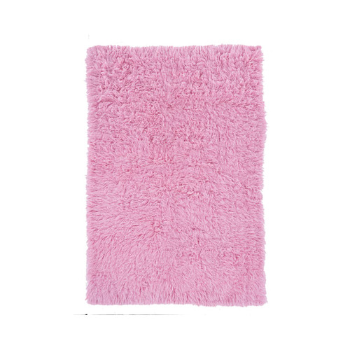 Pastel Pink Flokati Rug (2.4' x 4.3')