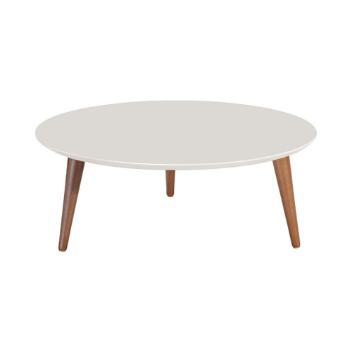 Moore 23.62" Round Low Coffee Table in Off White