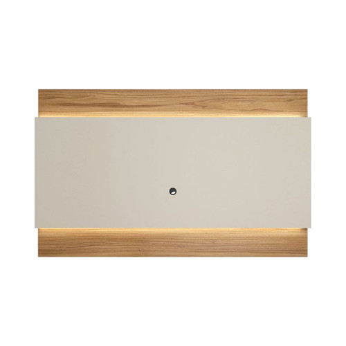 Lincoln 85.43" TV Panel in Off White and Cinnamon