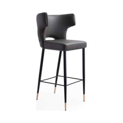 Holguin_Barstool_in_Grey,_Black_and_Gold