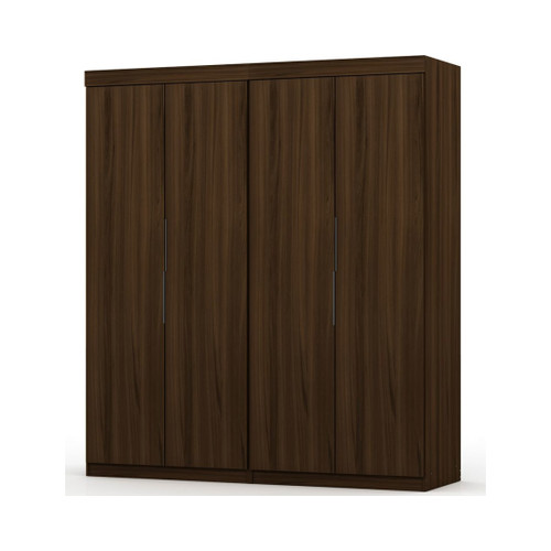 Mulberry 2.0 Wardrobe Closet - Set of 2 in Brown