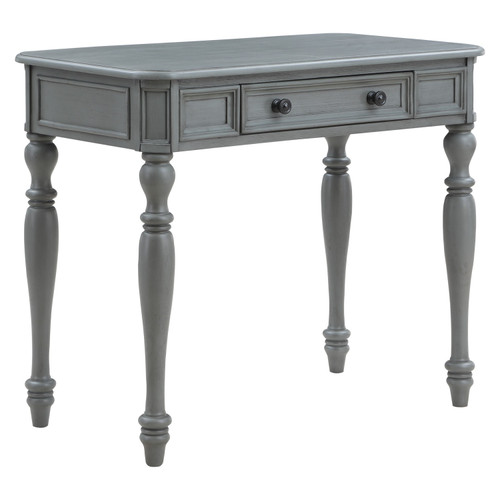 Country Meadows 36" Desk in Plantation Grey - Silo Angled View