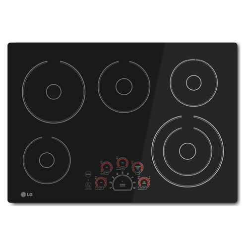 LG 30" Electric Cooktop - LCE3010SB - top view