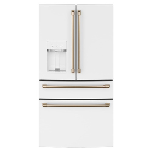 Cafe 27.8 cu. ft. Smart 4-Door French Door Refrigerator in Matte White, Fingerprint Resistant and ENERGY STAR - CVE28DP4NW2