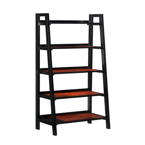 Centerra Five Shelf Bookcase Black Cherry