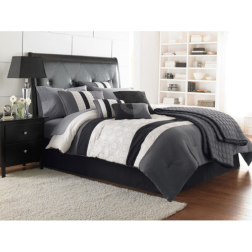 Hanford 6 Piece Comforter Set - King - Angled Front Facing Lifestyle