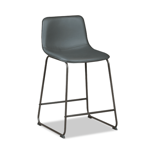 Quinn Gray Metal 24" Counter Stool - Front View