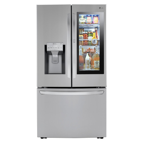 LG 24 cu. ft. Smart Wi-Fi Enabled InstaView Door-in-Door Counter-Depth Refrigerator with Craft Ice Maker - LRVC2406S