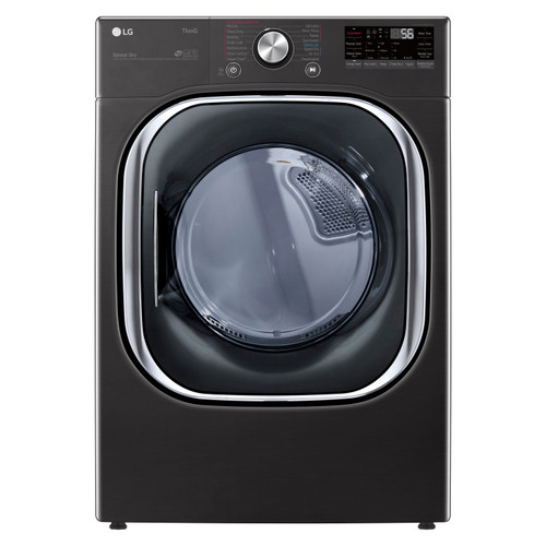 LG 7.4 cu. ft. Ultra Large Capacity Smart Wi-Fi Enabled Front Load Gas Dryer with TurboSteam and Built-In Intelligence - DLGX4501B