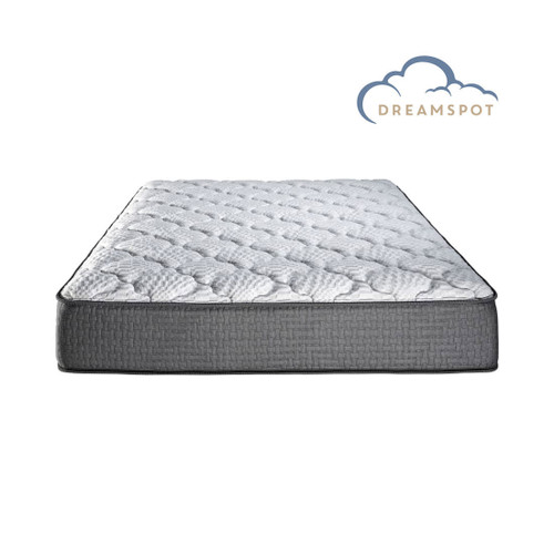 Phoebe Peak Plush Full Mattress - Front Facing Silo Image with Logo