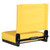 Grandstand Comfort Seats by Flash - 500 lb. Rated Lightweight Stadium Chair with Handle & Ultra-Padded Seat, Yellow