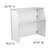 4' White Laminate Foldable Bar - Portable Event Bar - view-5