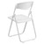 HERCULES Series 500 lb. Capacity Heavy Duty White Plastic Folding Chair with Built-in Ganging Brackets