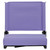 Grandstand Comfort Seats by Flash - 500 lb. Rated Lightweight Stadium Chair with Handle & Ultra-Padded Seat, Purple