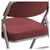 HERCULES Series Premium Curved Triple Braced & Double Hinged Burgundy Fabric Metal Folding Chair - view-8