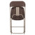 Hercules™ Series Plastic Folding Chair - Brown - 10 Pack 650LB Weight Capacity Comfortable Event Chair-Lightweight Folding Chair - view-1