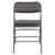 HERCULES Series Premium Curved Triple Braced & Double Hinged Gray Fabric Metal Folding Chair - view-1