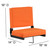 Grandstand Comfort Seats by Flash - 500 lb. Rated Lightweight Stadium Chair with Handle & Ultra-Padded Seat, Orange - view-6