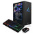 CLX SET Gaming Desktop, Core i7, RTX 3080, 32GB, 1TB SSD, 4TB HDD - Silo Angled View with Keyboard - view-0