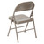 4 Pack HERCULES Series Double Braced Gray Metal Folding Chair