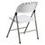 4 Pack HERCULES Series 330 lb. Capacity White Plastic Folding Chair with Gray Frame