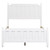 Sienna White 3pc Full Bedroom Set - Bedframe View