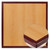 30'' Square 2-Tone High-Gloss Cherry / Mahogany Resin Table Top with 2'' Thick Drop-Lip