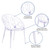 4 Pack Specter Series Transparent Stacking Side Chair - Silo Features