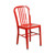 2 Pack Red Metal Indoor-Outdoor Chair - view-2