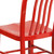 2 Pack Red Metal Indoor-Outdoor Chair