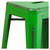 Commercial Grade 24" High Backless Distressed Green Metal Indoor-Outdoor Counter Height Stool - view-8