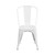 4 Pack White Metal Indoor-Outdoor Stackable Chair