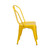 4 Pack Yellow Metal Indoor-Outdoor Stackable Chair