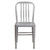 Silver Metal Indoor-Outdoor Chair